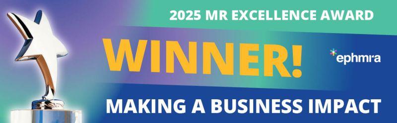 Winner of the 2025 MR Excellence Award, from ephmra